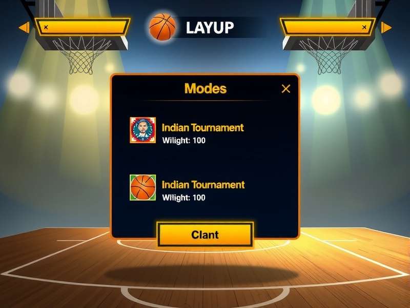 Layup Luminary Indian tournament event screen